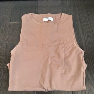 Aritzia Babaton Sleeveless Brown Bodysuit